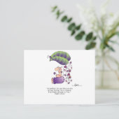 GARANDEREN MIJN LEVEN Briefkaart tegen April McCal (Staand voorkant)