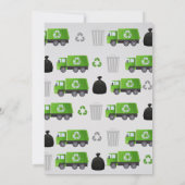 Garbage Truck Anniversaire Invitation (Dos)