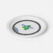 Garbage Truck Birthday Bord (Gekanteld)