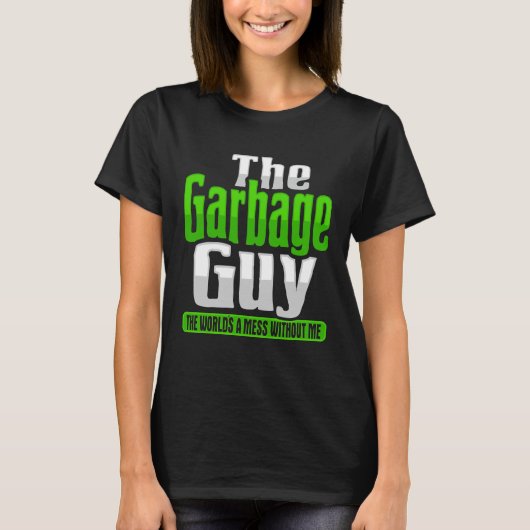 Garbage Truck Costume for a Garbage Guy T-shirt (Voorkant)