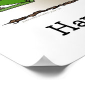 Garbage Truck Green Poster (Hoek)