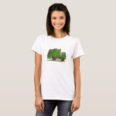 Garbage Truck Green T-shirt (Voorkant volledig)