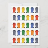 Garbage Truck Trash Bash Boy Birthday Invitation (Dos)