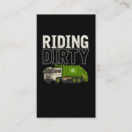 Garbage Trucker Visitekaartje (Voorkant)