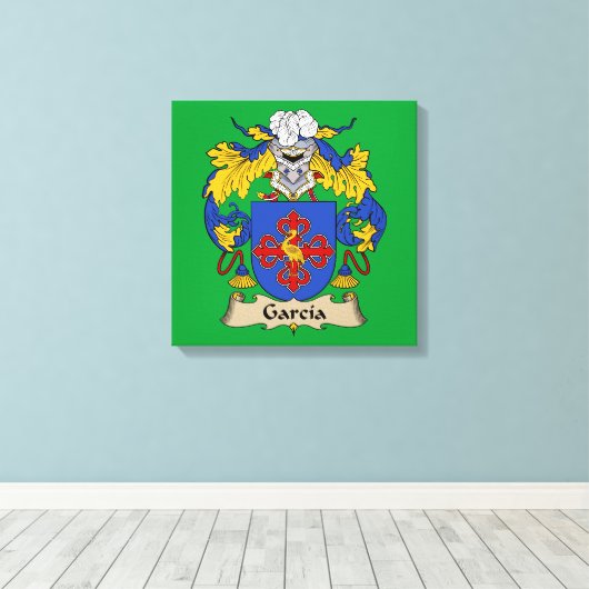 Garcia Coat of Arms Canvas Afdruk (Insitu (Houten vloer))