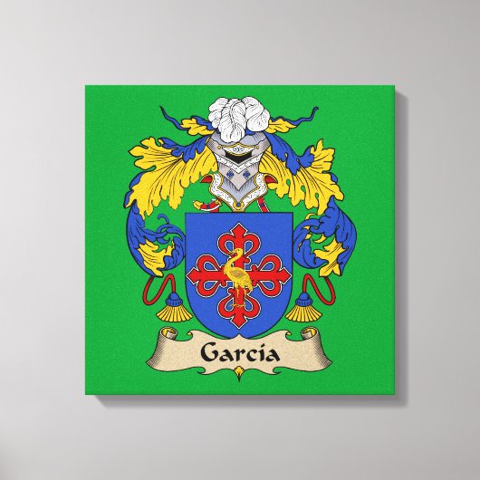 Garcia Coat of Arms Canvas Afdruk (Voorkant)