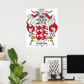 Garcia Coat of Arms Poster (Thuiskantoor)