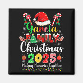Garcia Family Christmas 2025 Matching Santa Hat Xm Magneet (Voorkant)