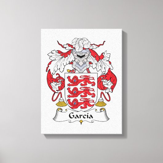 Garcia Family Crest Canvas Afdruk (Voorkant)