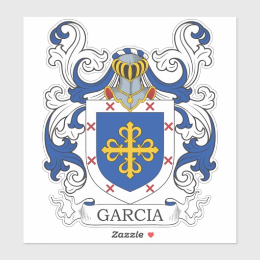 Garcia Family Crest Sticker (Vel)