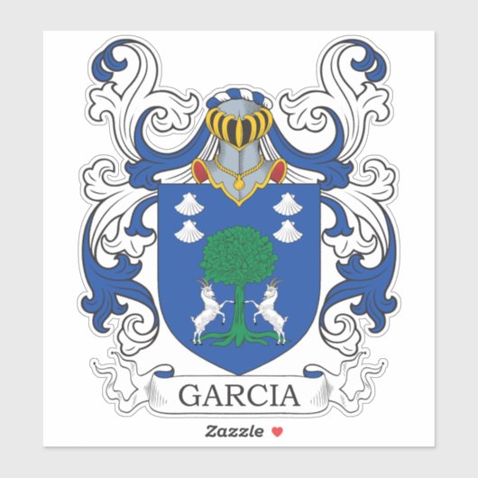 Garcia Family Crest Sticker (Vel)