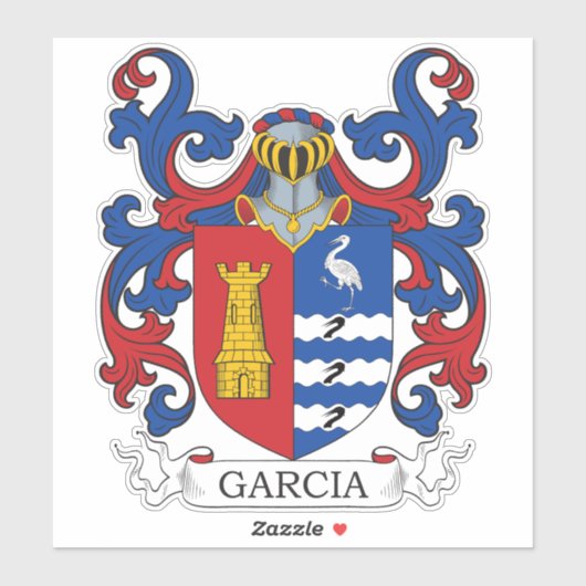 Garcia Family Crest Sticker (Vel)