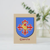 Garcia Family Heraldic Shield Briefkaart (Staand voorkant)