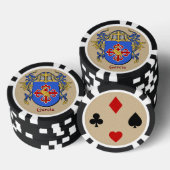 Garcia Heraldic Arms Poker Chips (Opstapeling)