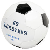 Garçon Adolescent Sports Blue Team Simple Soccer B (3/4)