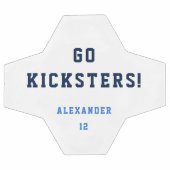 Garçon Adolescent Sports Blue Team Simple Soccer B (Plat)