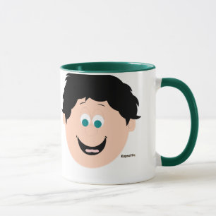 Garçon aux cheveux noirs Tasse à rire