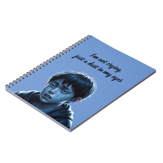 Garçon avec carnet de larmes (Côté gauche)