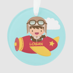 Garçon Aviateur Mignon Décoration de Chambre d'Enf