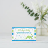 Garçon Baby shower Dinosaur Apportez Une Carte De (Debout devant)