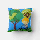 Garçon blond sur le coussin de bicyclette (Verso)