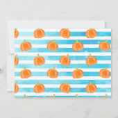 Garçon Citrouille Premier anniversaire Merci Carte (Dos)