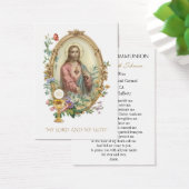 Garçon communion catholique souvenir Carte Sainte (Bureau)