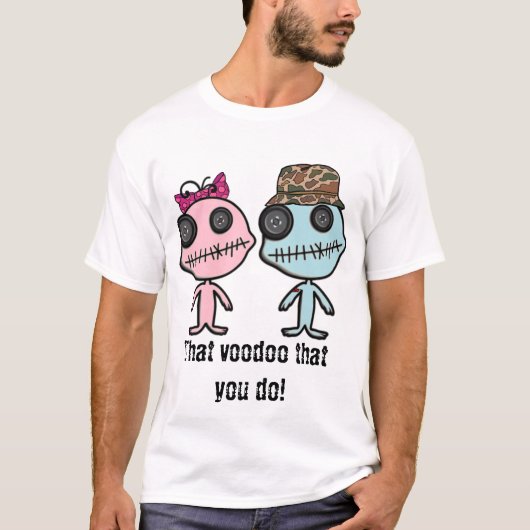 Garçon d'amour de vaudou et T-shirt de poupées de (Devant)