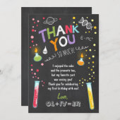 Garçon d'anniversaire d'expérience de carte de (Devant / Derrière)