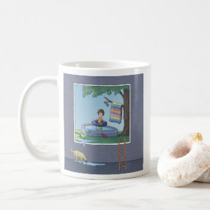 Garçon dans la piscine enfant Café Mug