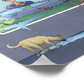 Garçon dans le poster de piscine pour enfants (Coin)