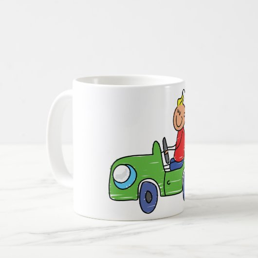 Garçon Dans Une Mug Voiture Verte (Devant gauche)