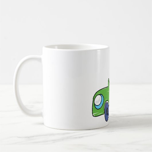Garçon Dans Une Mug Voiture Verte (Gauche)