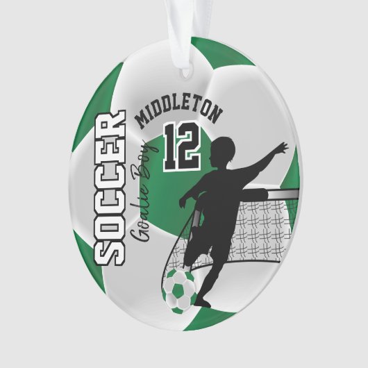 Garçon de football blanc et vert (devant)