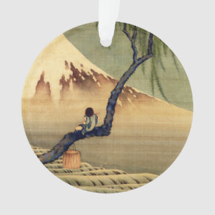 Garçon de Hokusai regardant le cru de Japonais du