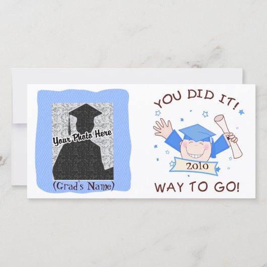 Garçon de maternelle / Carte photo préscolaire (Devant)