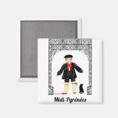 Garcón de Midi-Pyrénées, Frankrijk Magneet (Voorkant / Achterkant)