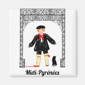 Garcón de Midi-Pyrénées, Frankrijk Magneet (Voorkant)