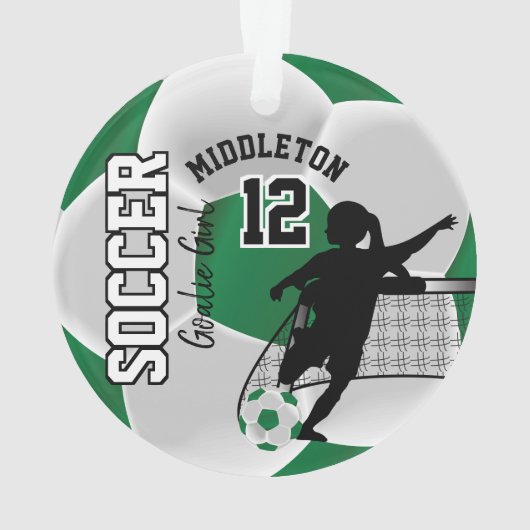 Garçon de soccer vert et blanc (dos)