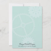 Garçon des invitations | de baby shower de robot (Dos)