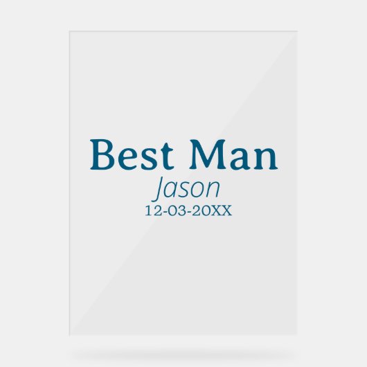 garçon d'honneur enterrement de vie de jeune fille (Recto)