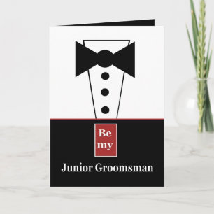 Garçon d'honneur junior Invitation avec Smoking -
