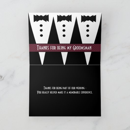 Garçon d'honneur Merci Trois Tuxedos Personnalisab (Intérieur)