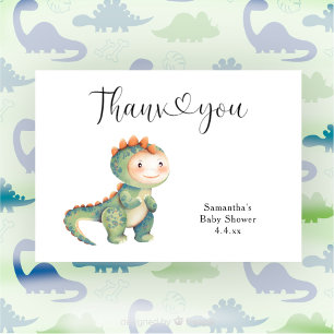 Garçon dinosaure Merci baby shower 