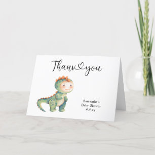Garçon dinosaure Merci baby shower 