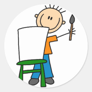 Garçon École De Peinture Autocollant