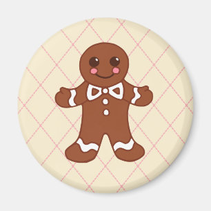 Garçon en pain d'épices Magnet de Noël