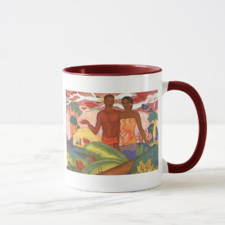 Garçon et fille hawaïens - tasse d'Arman Manookian