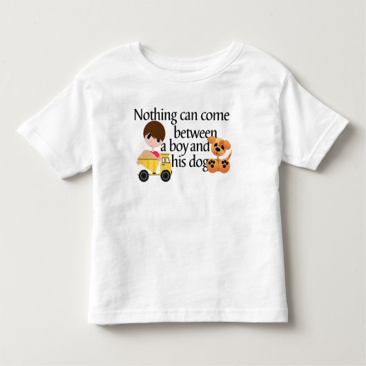 Garçon et son chien ! T-shirt en jersey fin pour n (Devant)