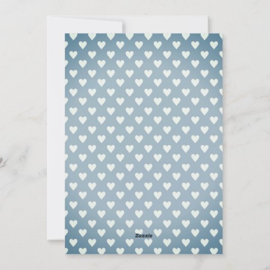 Garçon Faire-part de grossesse Carte Saint-Valenti (Dos)